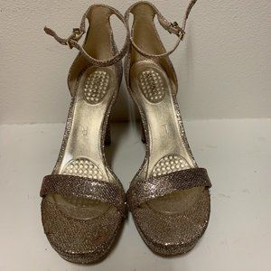 Michael Kors Gold Sparkle Heels